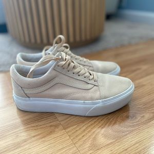 Gently used “Vans Old Skool platform sneakers”